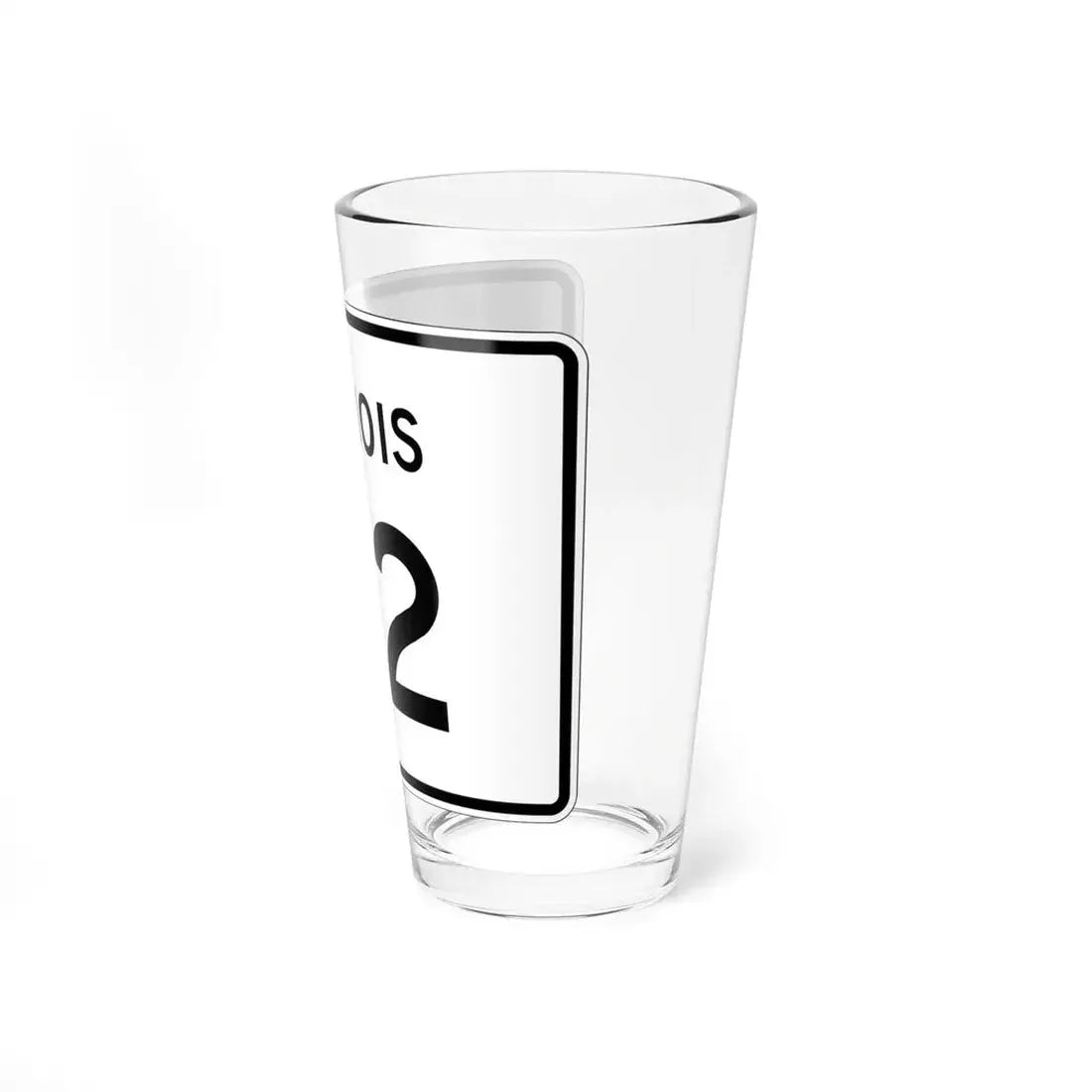 Illinois 112 (Illinois) (Road Sign) Pint Glss 16oz - Go Mug Yourself
