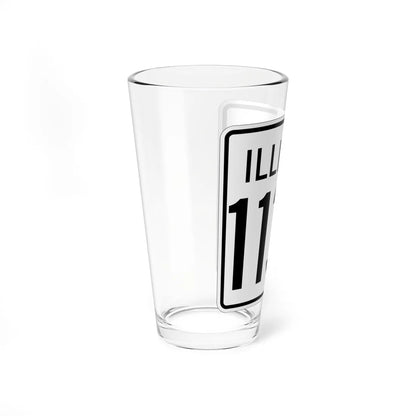 Illinois 113N 1960 (Illinois) (Road Sign) Pint Glss 16oz - Go Mug Yourself