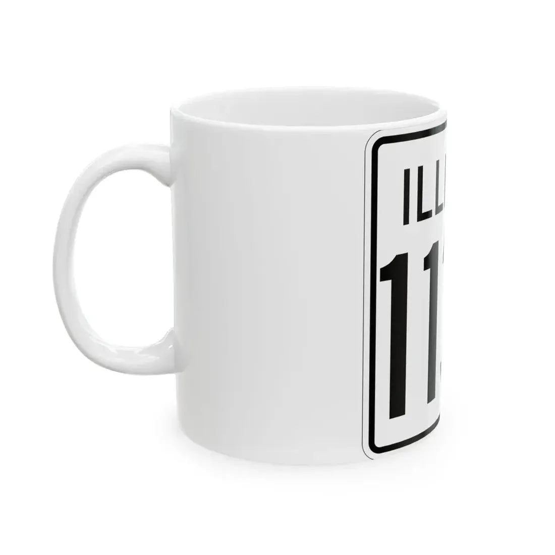 Illinois 113N 1960 (Illinois) (Road Sign) White Coffee Mug - Go Mug Yourself