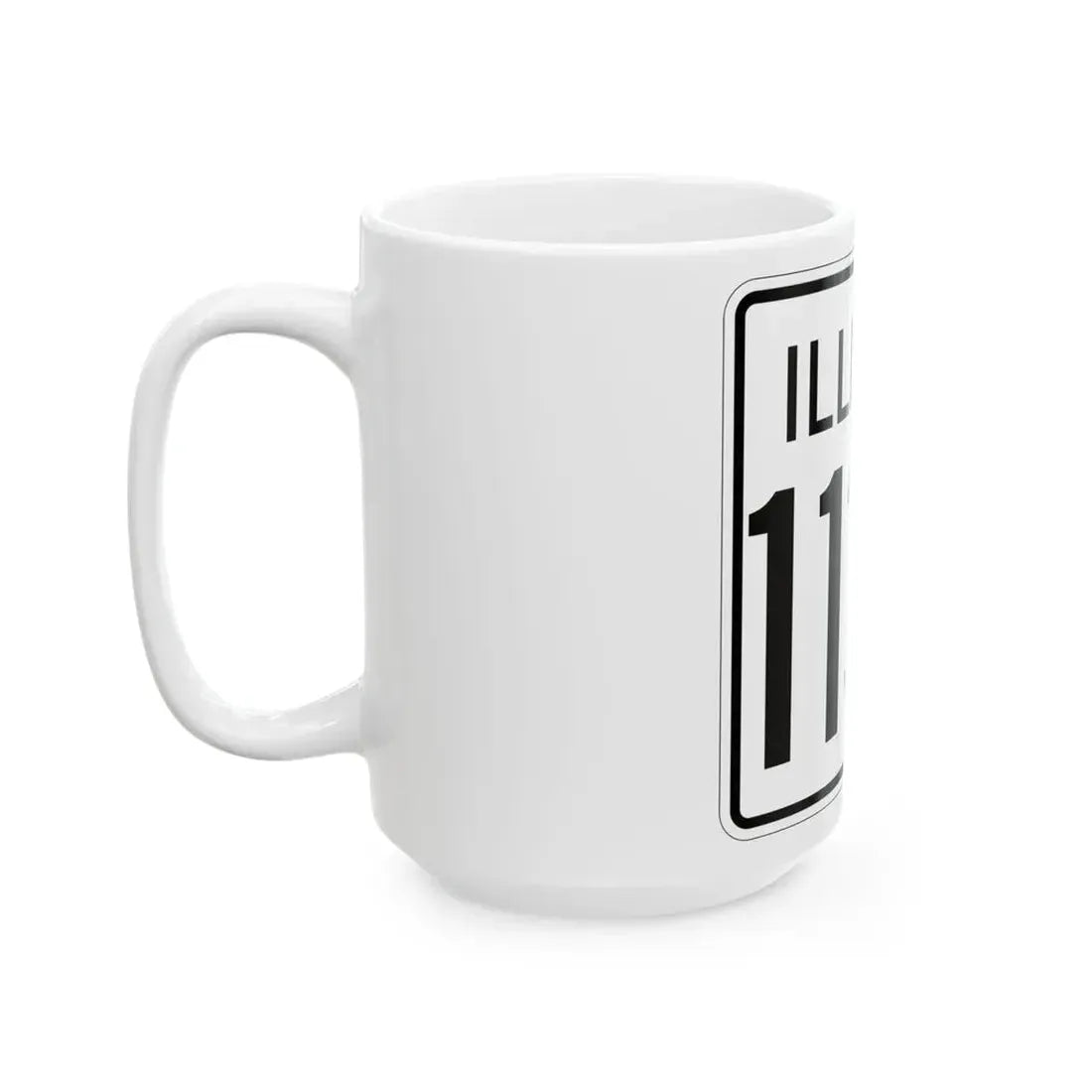 Illinois 113N 1960 (Illinois) (Road Sign) White Coffee Mug - Go Mug Yourself