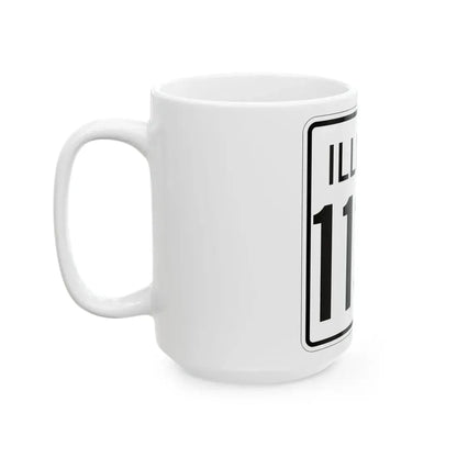 Illinois 113N 1960 (Illinois) (Road Sign) White Coffee Mug - Go Mug Yourself
