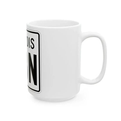 Illinois 113N 1960 (Illinois) (Road Sign) White Coffee Mug - Go Mug Yourself