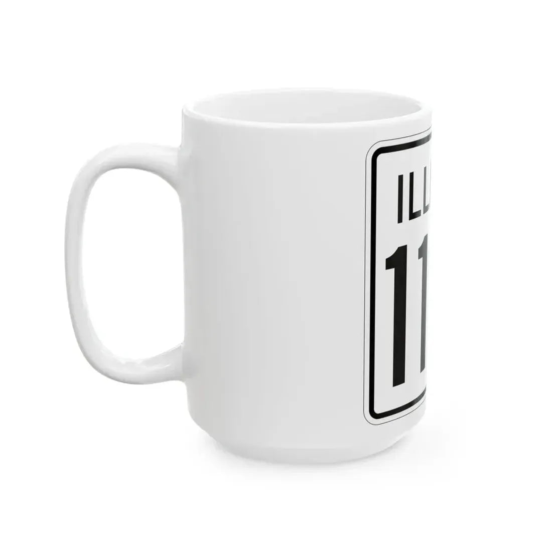 Illinois 113S 1960 (Illinois) (Road Sign) White Coffee Mug - Go Mug Yourself