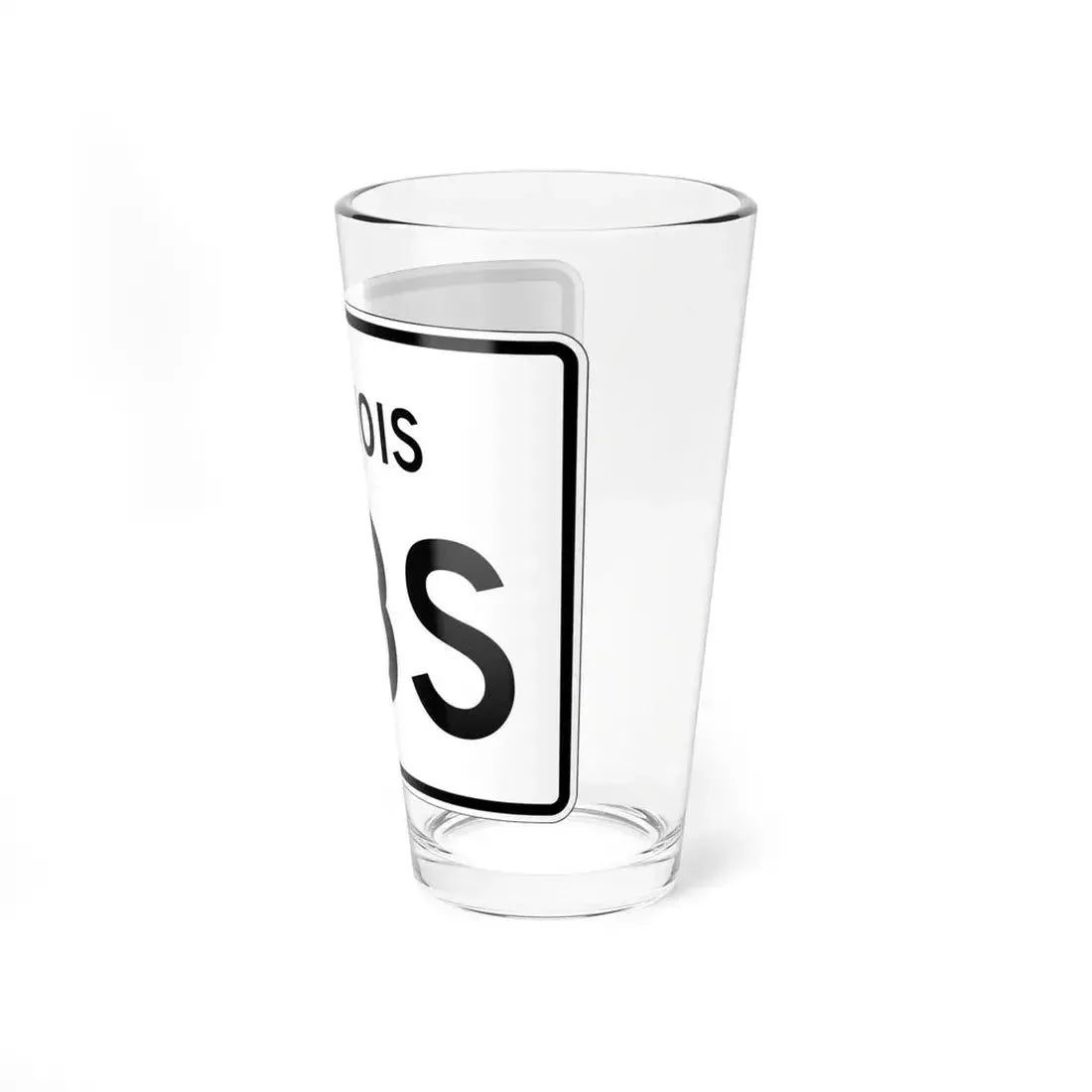 Illinois 113S (Illinois) (Road Sign) Pint Glass 16oz - Go Mug Yourself