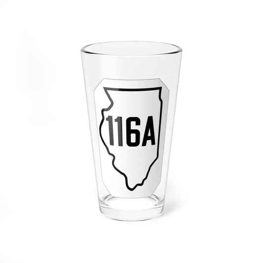 Illinois 116A 1926 (Illinois) (Road Sign) Pint Glass 16oz 16oz - Go Mug Yourself