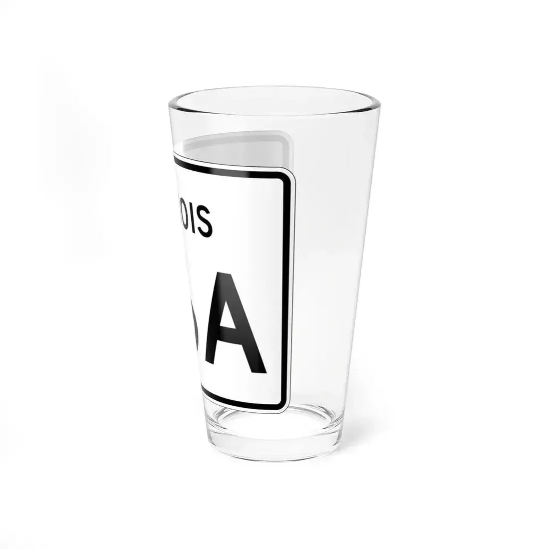 Illinois 116A (Illinois) (Road Sign) Pint Glass 16oz - Go Mug Yourself