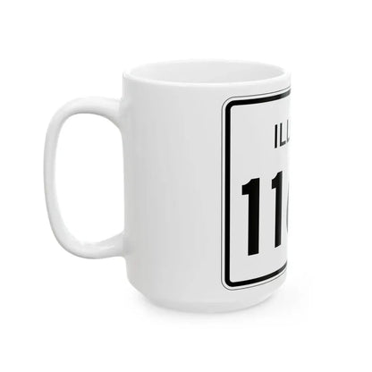 Illinois 116A (Illinois) (Road Sign) White Coffee Mug - Go Mug Yourself