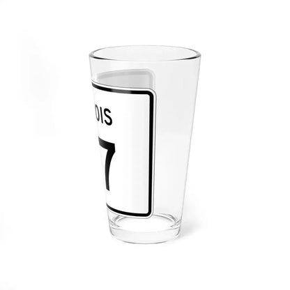 Illinois 117 (Illinois) (Road Sign) Pint Glass 16oz - Go Mug Yourself