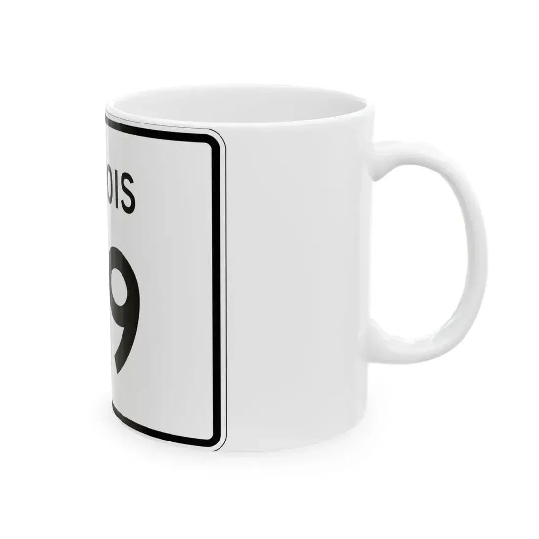 Illinois 119 (Illinois) (Road Sign) White Coffee Mug - Go Mug Yourself