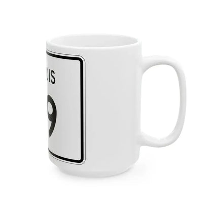 Illinois 119 (Illinois) (Road Sign) White Coffee Mug - Go Mug Yourself