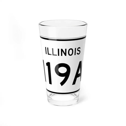 Illinois 119A (Illinois) (Road Sign) Pint Glss 16oz 16oz - Go Mug Yourself
