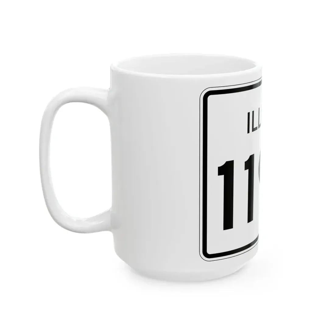 Illinois 119A (Illinois) (Road Sign) White Coffee Mug - Go Mug Yourself