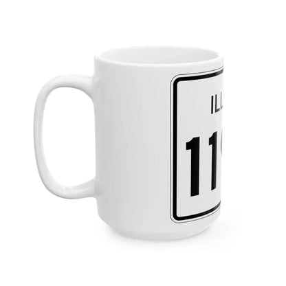 Illinois 119A (Illinois) (Road Sign) White Coffee Mug - Go Mug Yourself