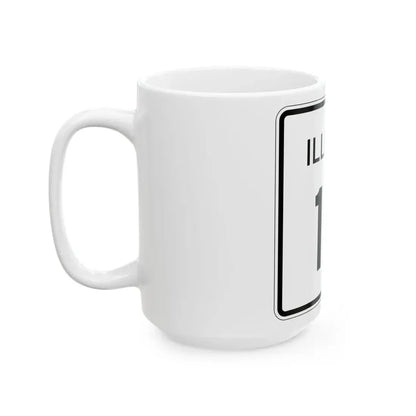Illinois 12 (Illinois) (Road Sign) White Coffee Mug - Go Mug Yourself