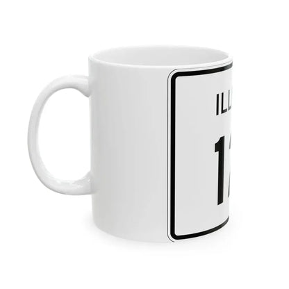 Illinois 121 (Illinois) (Road Sign) White Coffee Mug - Go Mug Yourself