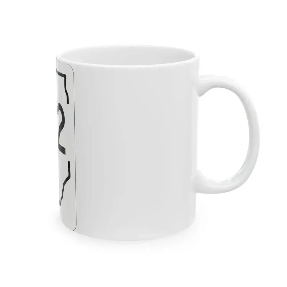 Illinois 122 1950 (Illinois) (Road Sign) White Coffee Mug - Go Mug Yourself