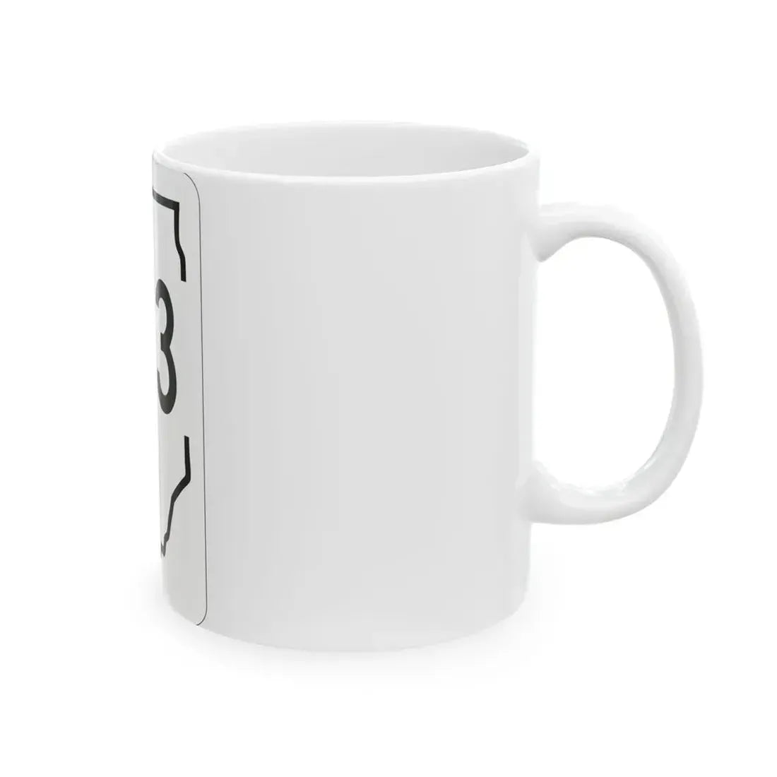 Illinois 123 1950 (Illinois) (Road Sign) White Coffee Mug - Go Mug Yourself