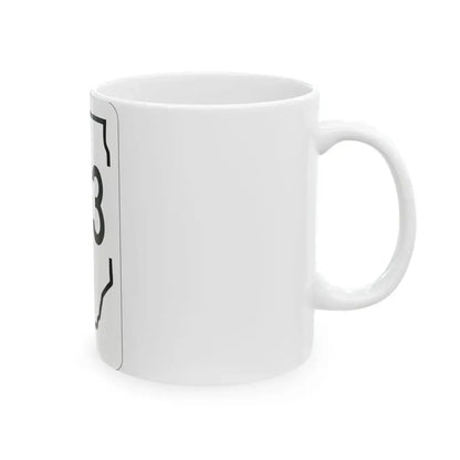 Illinois 123 1950 (Illinois) (Road Sign) White Coffee Mug - Go Mug Yourself