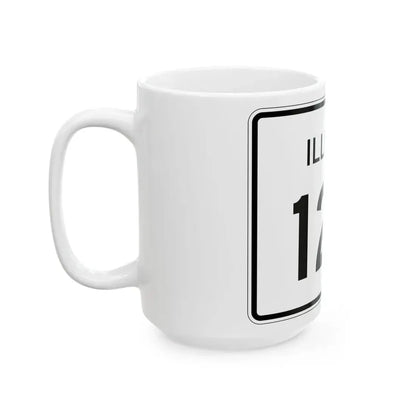 Illinois 127 (Illinois) (Road Sign) White Coffee Mug - Go Mug Yourself