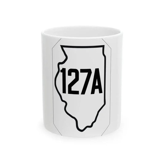 Illinois 127A 1926 (Illinois) (Road Sign) White Coffee Mug 11oz - Go Mug Yourself