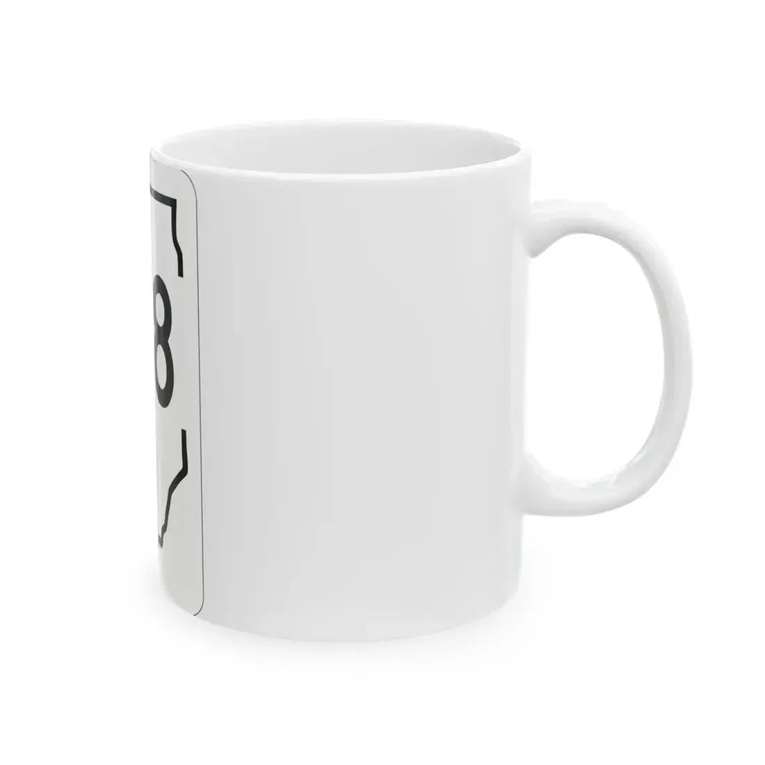 Illinois 128 1950 (Illinois) (Road Sign) White Coffee Mug - Go Mug Yourself