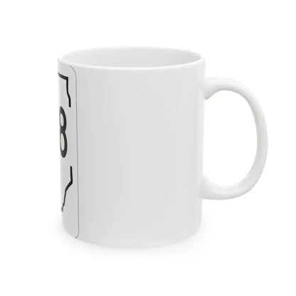 Illinois 128 1950 (Illinois) (Road Sign) White Coffee Mug - Go Mug Yourself
