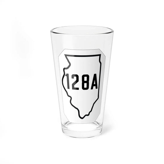 Illinois 128A 1926 (Illinois) (Road Sign) Pint Glass 16oz 16oz - Go Mug Yourself
