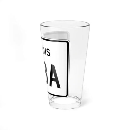 Illinois 128A (Illinois) (Road Sign) Pint Glass 16oz - Go Mug Yourself