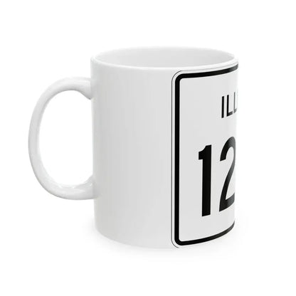Illinois 128A (Illinois) (Road Sign) White Coffee Mug - Go Mug Yourself
