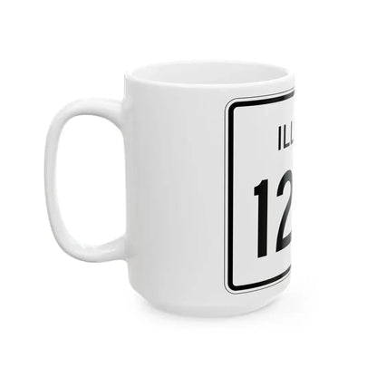 Illinois 128A (Illinois) (Road Sign) White Coffee Mug - Go Mug Yourself