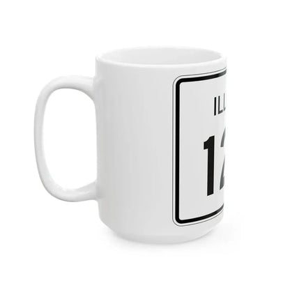Illinois 129 (Illinois) (Road Sign) White Coffee Mug - Go Mug Yourself