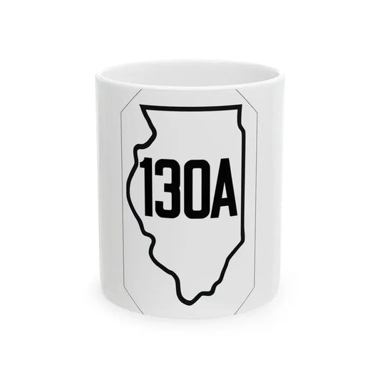 Illinois 130A 1926 (Illinois) (Road Sign) White Coffee Mug 11oz - Go Mug Yourself