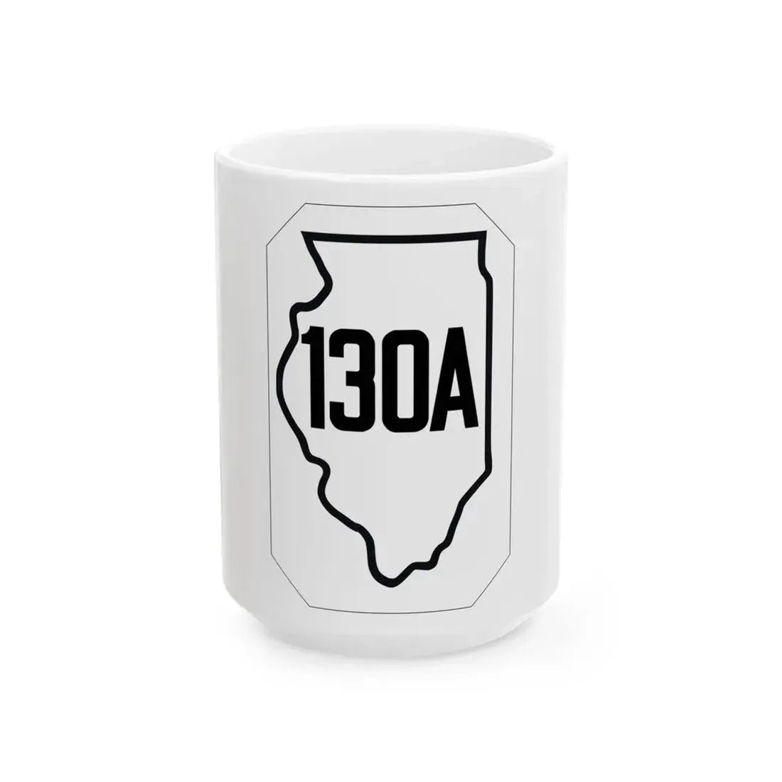 Illinois 130A 1926 (Illinois) (Road Sign) White Coffee Mug 15oz - Go Mug Yourself