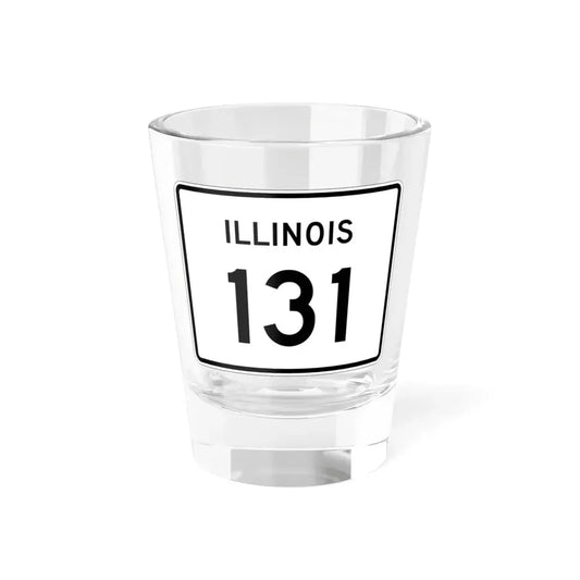Illinois 131 (Illinois) (Road Sign) Shot Glass 1.5oz 1.5oz - Go Mug Yourself