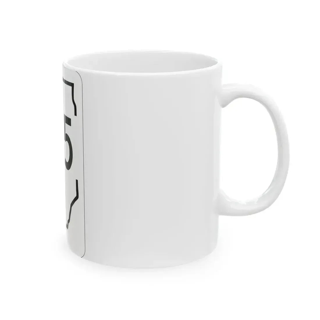 Illinois 135 1950 (Illinois) (Road Sign) White Coffee Mug - Go Mug Yourself