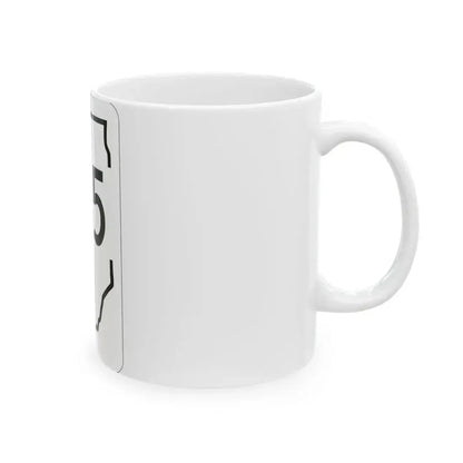 Illinois 135 1950 (Illinois) (Road Sign) White Coffee Mug - Go Mug Yourself