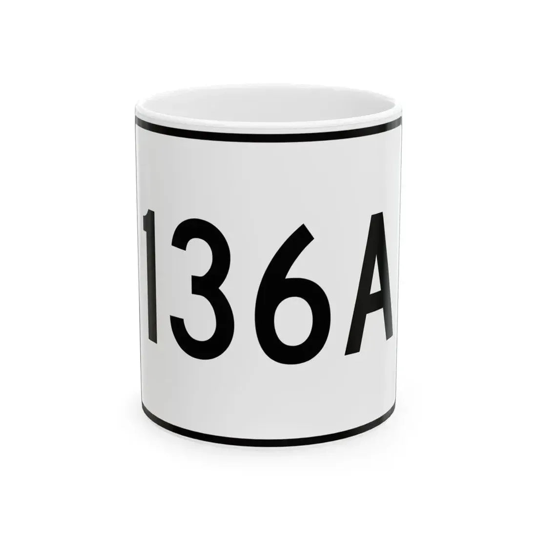 Illinois 136A (Illinois) (Road Sign) White Coffee Mug 11oz - Go Mug Yourself