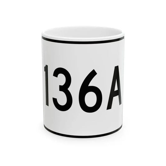 Illinois 136A (Illinois) (Road Sign) White Coffee Mug 11oz - Go Mug Yourself