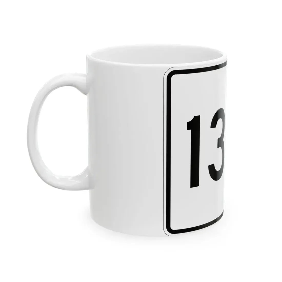 Illinois 136A (Illinois) (Road Sign) White Coffee Mug - Go Mug Yourself