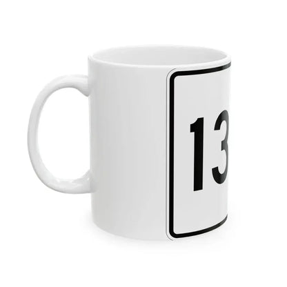 Illinois 136A (Illinois) (Road Sign) White Coffee Mug - Go Mug Yourself