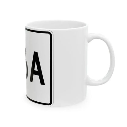 Illinois 136A (Illinois) (Road Sign) White Coffee Mug - Go Mug Yourself