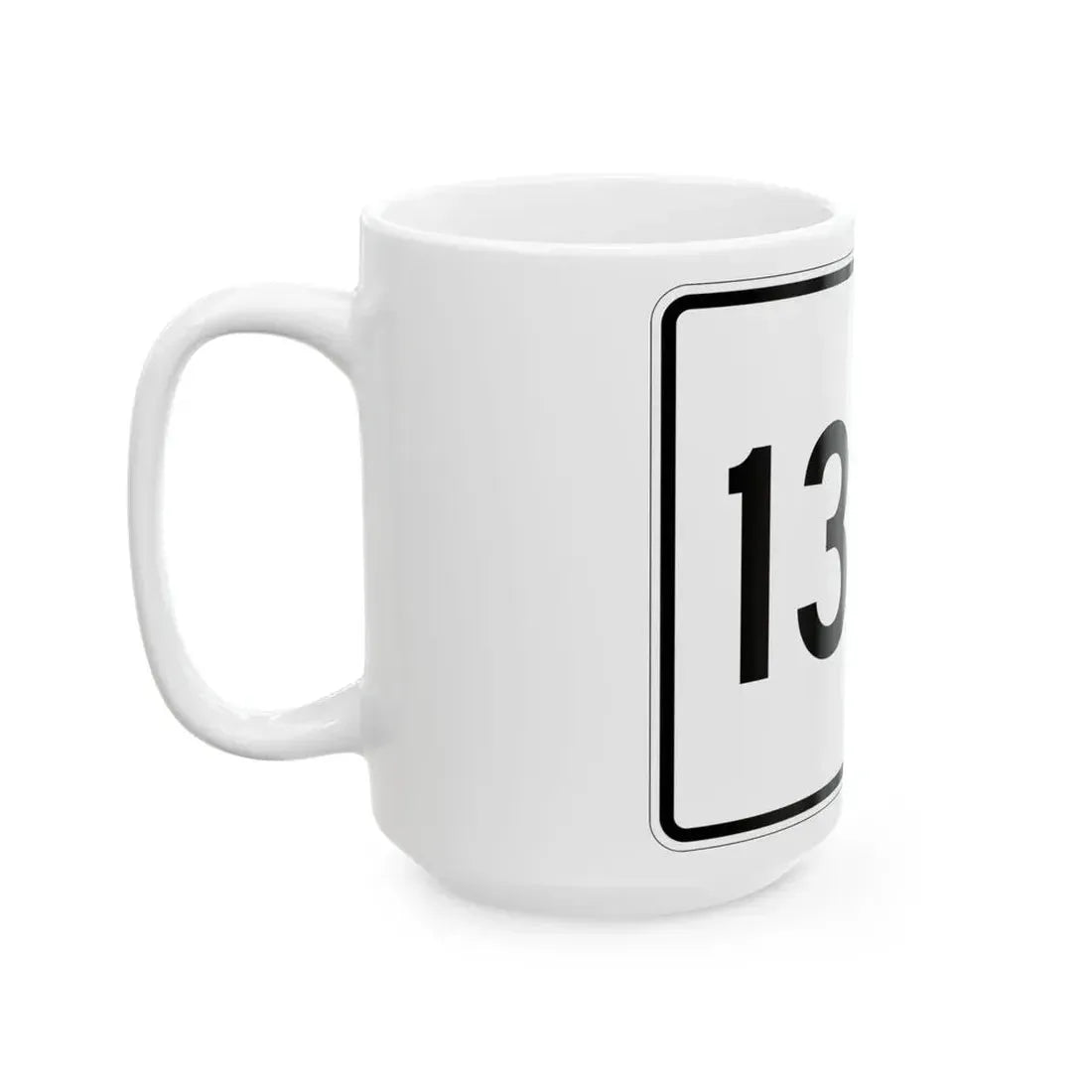 Illinois 136A (Illinois) (Road Sign) White Coffee Mug - Go Mug Yourself