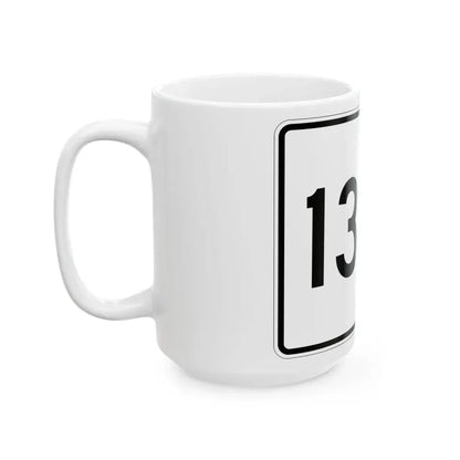 Illinois 136A (Illinois) (Road Sign) White Coffee Mug - Go Mug Yourself