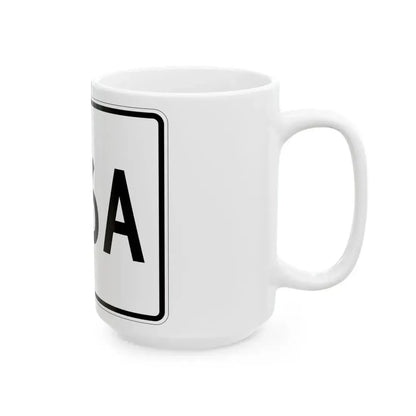 Illinois 136A (Illinois) (Road Sign) White Coffee Mug - Go Mug Yourself