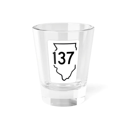 Illinois 137 1950 (Illinois) (Road Sign) Shot Glass 1.5oz 1.5oz - Go Mug Yourself