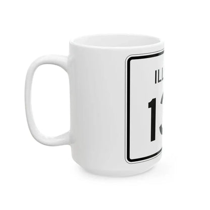 Illinois 137 (Illinois) (Road Sign) White Coffee Mug - Go Mug Yourself