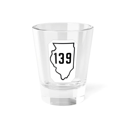 Illinois 139 1926 (Illinois) (Road Sign) Shot Glass 1.5oz 1.5oz - Go Mug Yourself