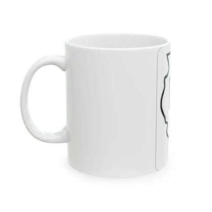 Illinois 14 1950 (Illinois) (Road Sign) White Coffee Mug - Go Mug Yourself