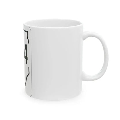Illinois 144 1950 (Illinois) (Road Sign) White Coffee Mug - Go Mug Yourself