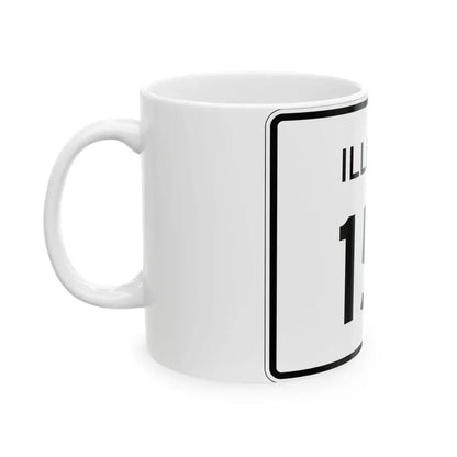 Illinois 151 (Illinois) (Road Sign) White Coffee Mug - Go Mug Yourself